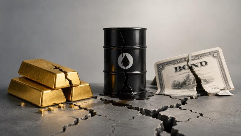 Or, pétrole et obligations : les fissures sous le consensus haussier