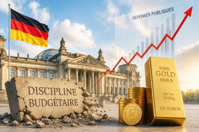 L’Allemagne abandonne la discipline budgétaire : bonne nouvelle pour l’or en euros