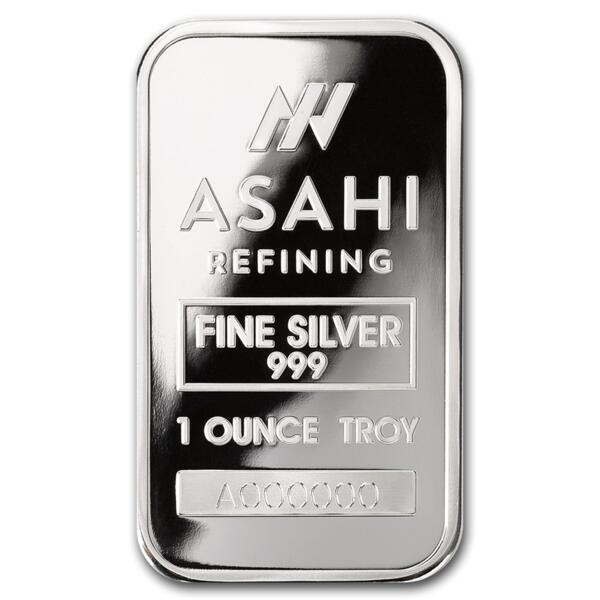 Lingot d'argent  1 once - Asahi Refining