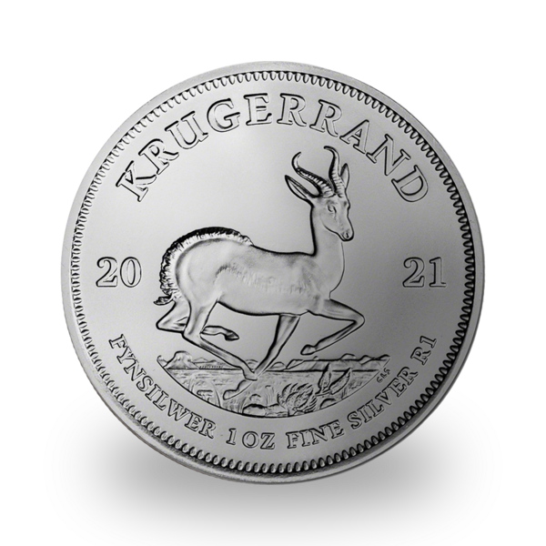 Krugerrand argent 1 once - Monster box de 500 - 2021 - South African Mint