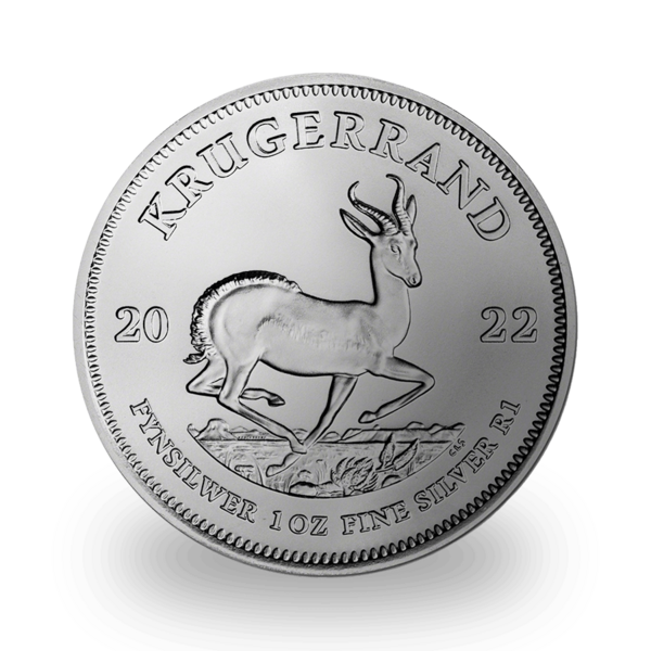 Krugerrand argent 1 once - Monster box de 500 - 2022 - South African Mint