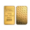 Lingot d'or 100 grammes | Crédit Suisse