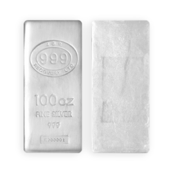 Lingot d'argent coulé 100 onces | JBR