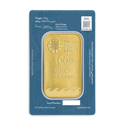 Lingot d'or 100 grammes | Royal Mint