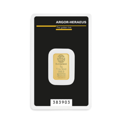 Lingot d'or 5 grammes | Argor-Heraeus