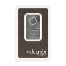 Lingot de platine 1 once | Valcambi