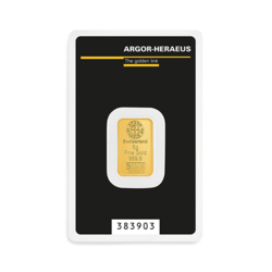 Lingot d'or 5 grammes | Argor-Heraeus