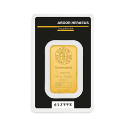 Lingot d'or 1 once | Argor-Heraeus
