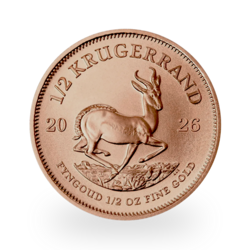 Pièce d'or Krugerrand 1/2 onces | 2026 | South African Mint