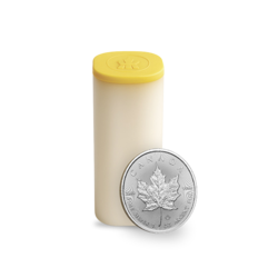 Pièce d'argent Maple Leaf 1 once | Tube de 25 | 2026 | Royal Canadian Mint