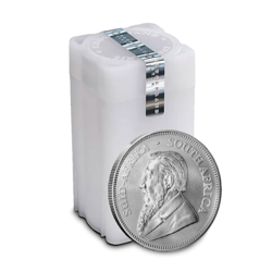 Pièce d'argent Krugerrand 1 once | Tube de 25 | 2026 | South African Mint