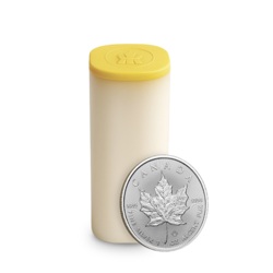 Pièce d'argent Maple Leaf 1 once | Tube de 25 | 2026 | Royal Canadian Mint