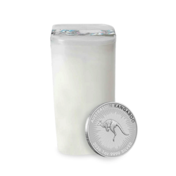 Pièce d'argent Kangourou 1 once | Tube de 25 | 2026 | Perth Mint