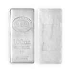 Lingot d'argent coulé 100 onces | JBR