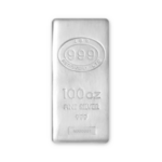 Lingot d'argent coulé 100 onces | JBR