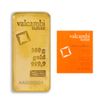 Lingot d'or coulé 500 grammes | Valcambi