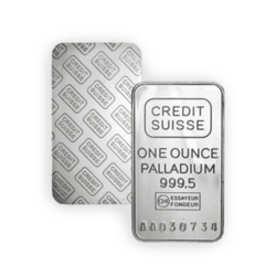 Lingot de palladium  1 once - Crédit Suisse