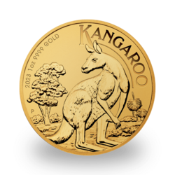 Kangourou or 1 once - Tube de 10 - 2023 - Perth Mint