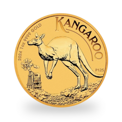 Kangourou or 1 once - Tube de 10 - 2024 - Perth Mint