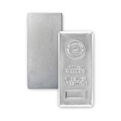 Lingot d'argent coulé 100 onces - Royal Canadian Mint