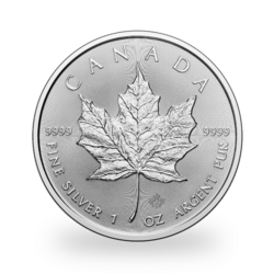 Maple Leaf argent 1 once - Monster Box de 500 - 2025 - Royal Canadian Mint