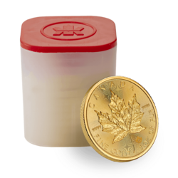 Maple Leaf or 1 once | Tube de 10 | 2025 | Royal Canadian Mint