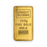 Lingot d'or 100 grammes - Crédit Suisse