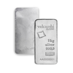 Lingot d'argent coulé 1 kilogramme | Valcambi