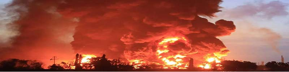 Destructions d'infrastructures pétrolières et gazières