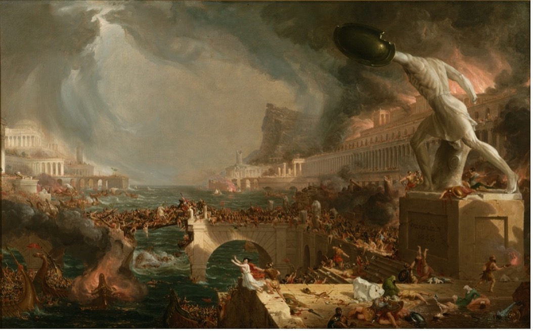 Thomas Cole : Le cours de l'empire : Destruction, 1836